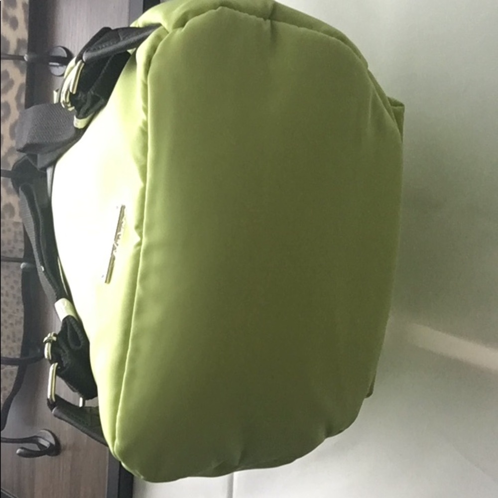 New Madden Girl Back to School Ready Top Flap Nylon Backpack Citrus Green - Picture 6 of 7